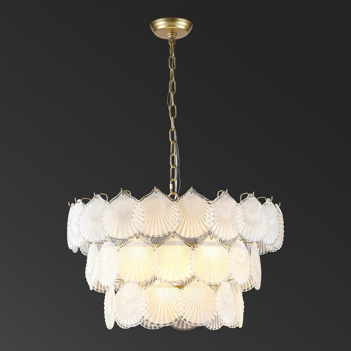 GUTIERREZ 3 TIER GLASS CHANDELIER - Sway Living