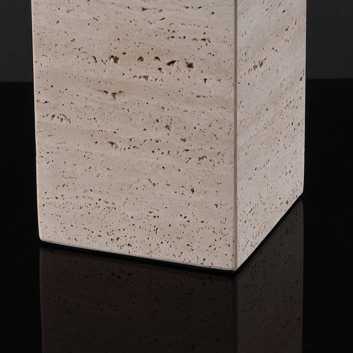 TRAVERTINE / BLACK