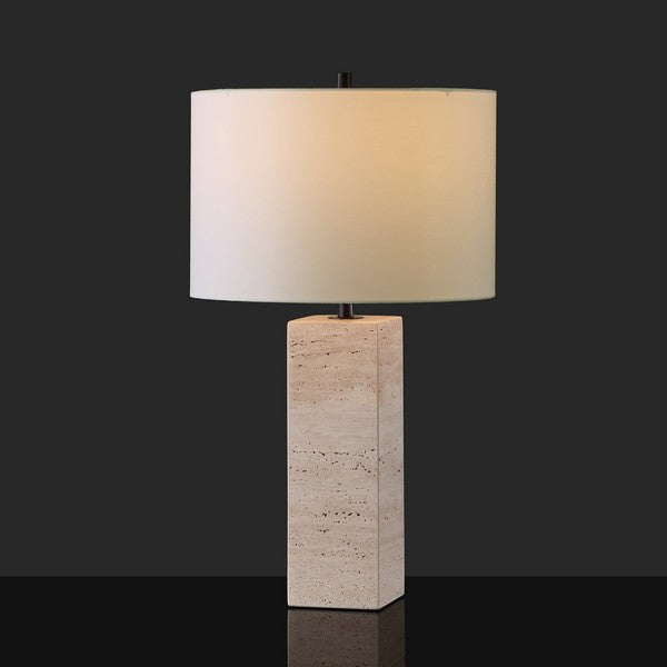 KATEBRYN TRAVERTINE TABLE LAMP - Sway Living