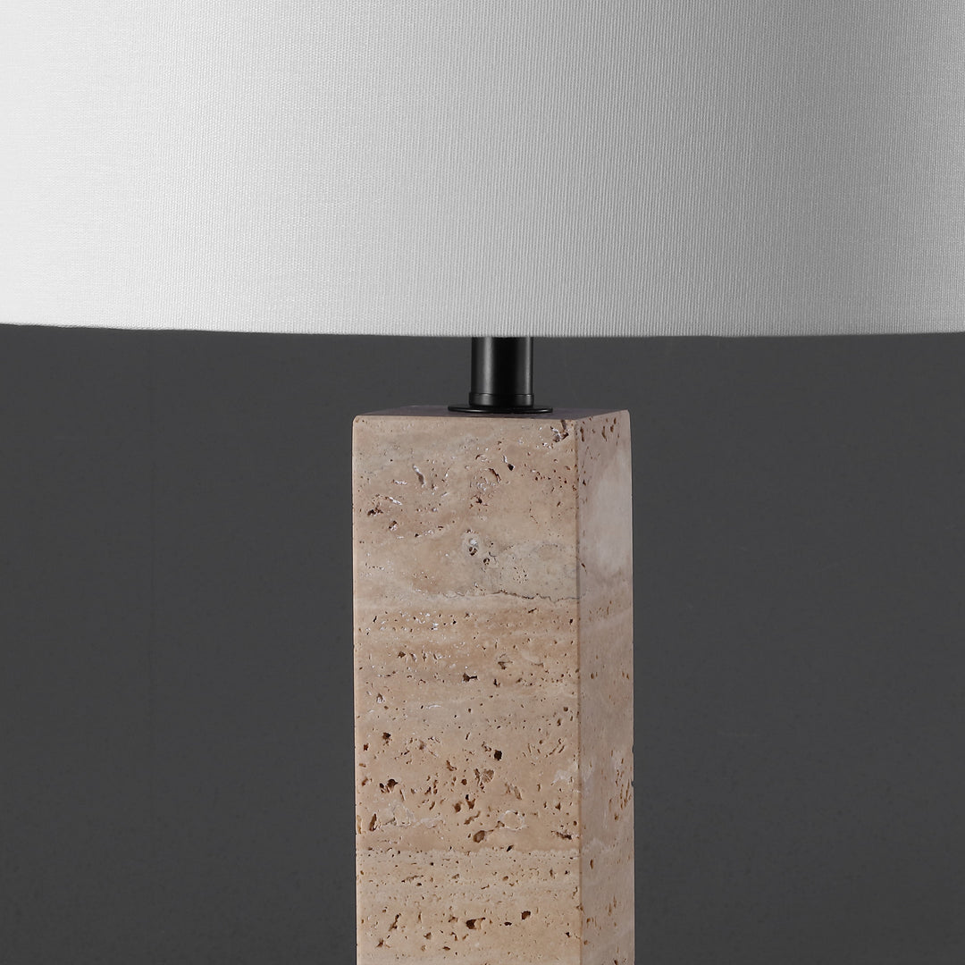 TRAVERTINE / BLACK