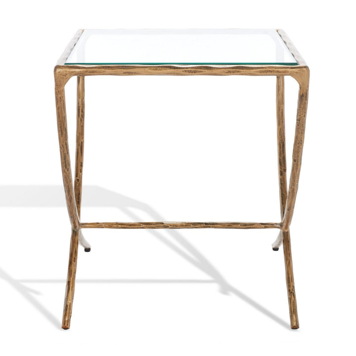 DEBBIE SQUARE METAL ACCENT TABLE - Sway Living