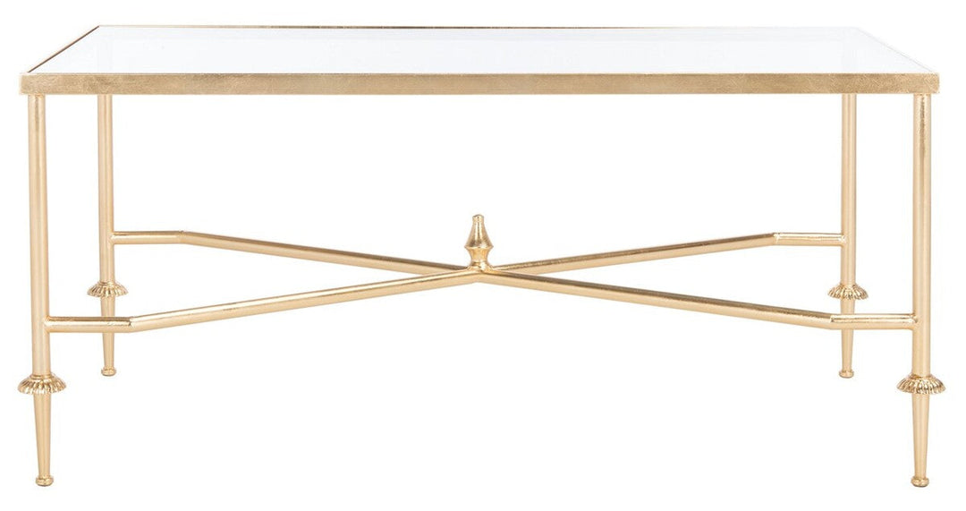 DEVI GOLD LEAF COFFEE TABLE - Sway Living