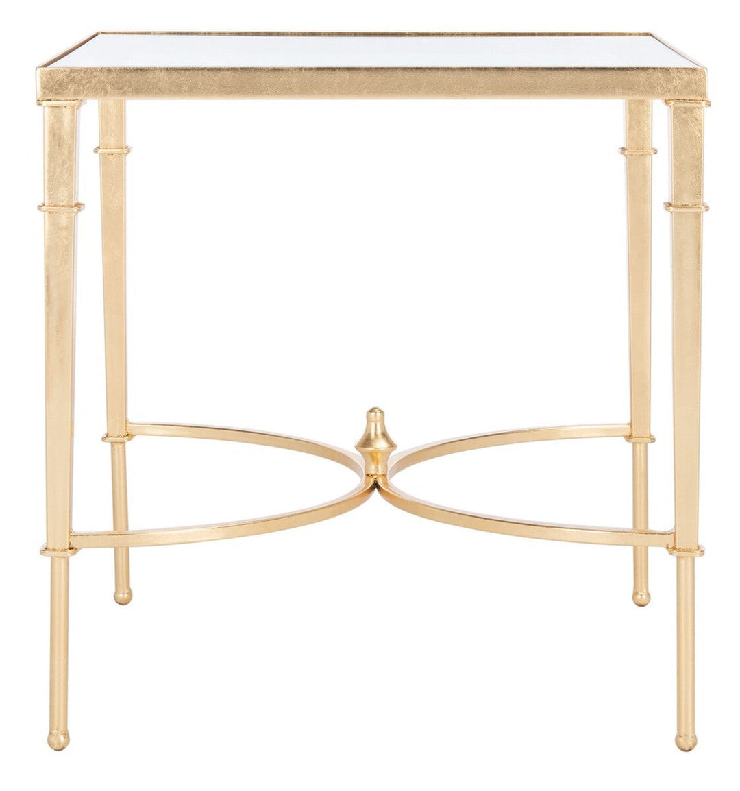 MENDEZ GOLD LEAF ACCENT TABLE - Sway Living