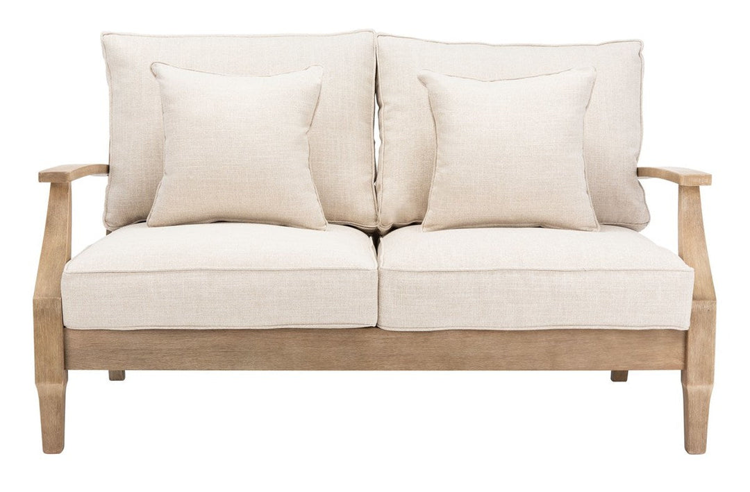 MARTINIQUE WOOD PATIO LOVESEAT - Sway Living