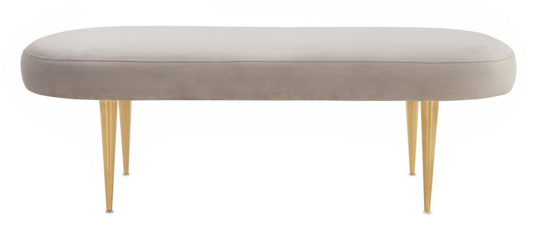 CORINNE VELVET OVAL BENCH - Sway Living