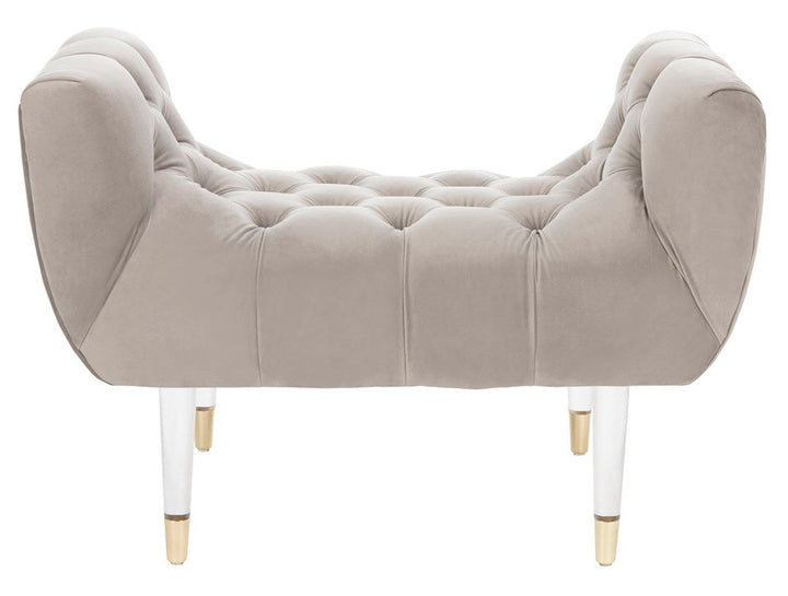 EUGENIE TUFTED VELVET BENCH - Sway Living